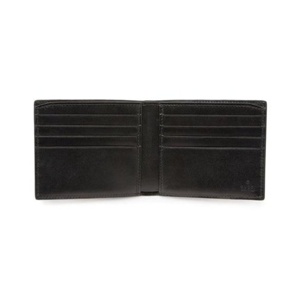 Gucci Signature Leather Bi-fold Wallet in Black New in Box - Picture 2 of 3